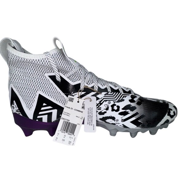 Adidas Freak 23 Combine Bounce Mens Size 16 Football Cleats Mismatch Design Sock - Picture 2 of 8